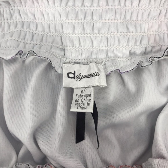 Dynamite Strapless Floral Maxi Dress Purple Orange White Summer Large - Picture 6 of 16